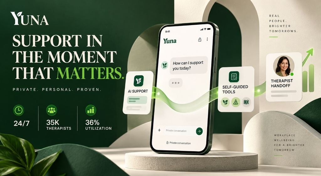 Yuna workplace wellbeing platform